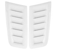 Hood Engine Air Vent Outlet Trim Cover,2 PcsBlackPlasticBonnet VentsCar Hood Vent Louversfor RS MK2 Style (Gloss White)