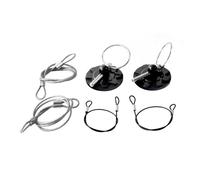 Hood Latch Lock 2Pcs CNC Universal Car Racing for Sport Bonnet Hood Pin Lock Latch Appearance Kit(Black)