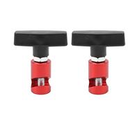 Hood Lift Support Clamp Car Tailgate Strut Holder Retainer Tool Premium Anodized Aluminum Alloy Plastic Resistant Durable for Hatchbacks Trunk 2pcs (Red)