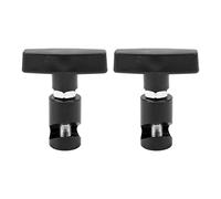 Hood Lift Support Clamp Car Tailgate Strut Holder Retainer Tool Premium Anodized Aluminum Alloy Plastic Resistant Durable for Hatchbacks Trunk 2pcs (Black)