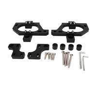 Hood Light Mount Aluminum Black Front Cover Light Bar Mounting Brackets Replacement for JL JLU 4 Door Unlimited Sahara Rubicon Sport 2018+ High Strength Dust Proof Powder Coating (Black)