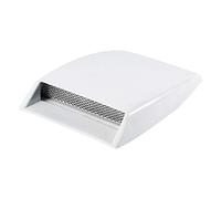 Hood Scoop, Universal Cowl Decorative Air Flow Intake Roof Bonnet Sticker Cover Hood Vents Scoops For Cars (White)