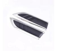Hood Scoop Vent Grille 2pcs/lot 3D Sticker Car Hood Chrome Grille Air Flow Vent Auto Exterior Decoration Chrome Styling Stickers