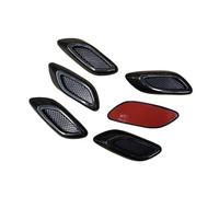 Hood Scoops 6Pcs/Set Car Modified Shark Fin Air Outlet Side Vent Stickers Decorative Exterior Cowl Trim Automotive Body Decor