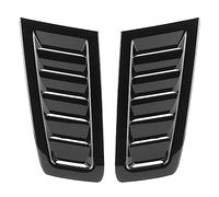 Hood Vents,Universal Hood Air Vents for Car Hood Scoop,Bonnet Vent Hood Air Intake Trim Cover,ABS Car Bonnet Air Vent Modified Hood Air Venty Fits for RS MK2 (Bright black