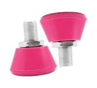 HOODANCOS 1 Pair Adjustable Wear Resistant Roller Skate Toe Stops with Bolt Rubber Brake Accessories for Safe Skating Easy Installation for Roller Skates
