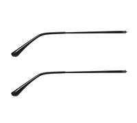 HOODANCOS 1 Pair Replacement Glasses Arms Legs Black Single Tooth Copper Temple for Eyeglasses Sunglasses Frame Universal Replacement Temples with Ear Grip for Daily Use