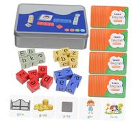 HOODANCOS 1 Set Educational Spelling Game with Letter Matching Cards for Vibrant Flash Cards Large Box Enhances Language Skills Word Building for Preschool Learning