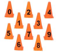 HOODANCOS 1 Set Numbered Agility Training Cones Orange Athletic Markers for Soccer Football Skating Durable and Stable Design for Outdoor Drills Bright Colors for High Visibility