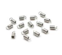 HOODANCOS 10 Bags Spring Buckle Holes Clasp Chain Connect Buckle Silver Premium Metal Spring Shape Easy to Use Connecting DIY Pearl Wrist Chain for Women Jewellery Making