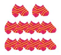 HOODANCOS 10 Pairs Cotton Doll Socks for Dolls Striped Mini Socks Fit for Dress-up Pretend Play Washable and Reusable