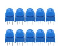 HOODANCOS 10 Pcs Adjustable Trimmer Potentiometer Resistors Through Dip Mounting Single Turn Pcb Breadboard Use