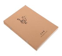 HOODANCOS 10 Pcs Portable Music Practice Notebook with Kraft Paper, 16-Size Staff Manuscript Book for Guitarists and Pianists, Creative DIY Sheet Music Composition Journal