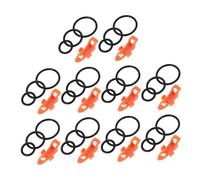 HOODANCOS 10 Sets Fishing Rod Hook Keepers with Sponge Pads Lure Holders for Sea and Freshwater Anglers Creative Ring Design Accessories for Efficient Bait and Hook Management