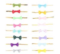 HOODANCOS 100 Pcs Lollipop Sealing Bows Wrapping Bowknots 3.14x0.20x0.12inch Lovely Decorative Polyester Multi-Purpose Long Serving Time for Candy Stores Baking Food Random Color