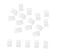 HOODANCOS 100 Pcs White Sheer Organza Bags Drawstring Mesh Pouches for Jewelry Packaging Wedding Favors Candy Wrapping Gift Bags for Christmas and Party Supplies