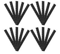HOODANCOS 100pcs Black Plastic Document Binding Bars 3mm Thickness, Paper Fastener Strips for Office File Organization, Suitable for Binding to 20 Sheets in Reports and Contracts