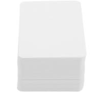HOODANCOS 100pcs Blank Playing Cards White Cardstock Thick Double-sided DIY Handwritten Word Cards for Office School Study and Daily Use Portable