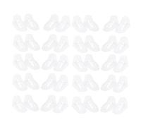HOODANCOS 100pcs Clear Plastic Shoe Holders Display Stands for Socks Lightweight Shoe Trees for Booties Nursery Use Easy to Install and Reusable