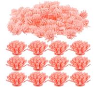 HOODANCOS 100pcs Flower Diffuser Aromatherapy Sticks Passive Air Freshener for Home Office Desk Realistic Chrysanthemum Design PE Foam Flowers for DIY Essential Oil Fragrance and Interior