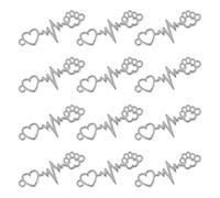 HOODANCOS 100pcs Heart Shape Pendants for DIY Jewelry Making Stylish Charms for Earrings Necklaces Bracelets Versatile Supplies for Craft Projects Unique Design with Chic Appeal