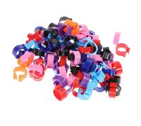 HOODANCOS 100pcs Poultry Foot Rings Leg Bands for Birds Ducks Chickens Doves Comfortable Identification Marking Rings for Various Small to Birds