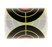 HOODANCOS 100pcs Roll Splatter Targets Target Paper Stickers Yellow Self-adhesive Sticker Ink Strong Adhesion Convenient Practice Suitable for Archery Practice and Shooting