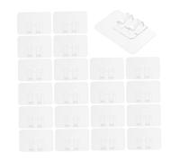 HOODANCOS 100pcs Self-Adhesive Christmas String Light Clips Cord Holders Weather-Resistant Outdoor Patio Light Hooks Heavy Duty for Hanging Xmas Decorations