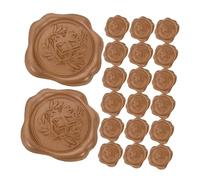 HOODANCOS 100pcs Vintage Wax Seal Stickers Self Adhesive Embossed Envelope Sealing Stickers for Invitations Birthday Cards Gift Wrapping with Classic Embossed Pattern