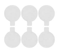 HOODANCOS 100pcs White Round Dot Stickers Double-Sided Nano Adhesive Labels with Pet Release Paper and Acrylic Acid Material, Strong No Residue Adhesive for Office and Craft Sorting