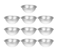 HOODANCOS 10pcs Aluminium Alloy Semi-Sphere Bath Salt Molds Medium 5.8x2.8cm DIY Hemispherical Shape Moulds for Bath Bomb Making and Soap Crafting
