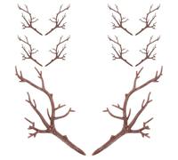 HOODANCOS 10pcs Artificial Plastic Antler Branches DIY Craft Set