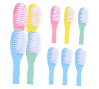 HOODANCOS 10pcs Baby Hair Brush and Comb Set Soft Bristle Newborn Scalp Massager Comfortable Infant Hairbrush Household Baby Accessory for Boys and Girls Bath Grooming