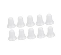 HOODANCOS 10pcs Bell Shape Pendant for Christmas Tree Decoration Unfinished White Foam Ornaments for Holiday Crafting and Festive Home Decor
