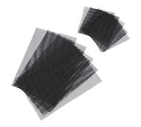 HOODANCOS 10pcs Black Mesh Hole Pads for Bonsai Flower Pots and Ceramic Basins, Ventilated Pe Material Drainage Screens to Prevent Soil Loss, Suitable for Bonsai Gardening