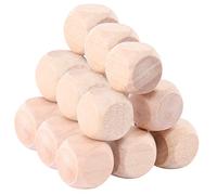 HOODANCOS 10pcs Blank Dice Wooden Dice Unfinished Square Blocks Cube Puzzle for Boys and Toys for Boys Girls