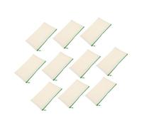 HOODANCOS 10Pcs Canvas Pencil Pouch with Zipper Design Portable Multi Function Pen and Makeup Bag for Students DIY Blank Surface for Stationery Organizer Random Color