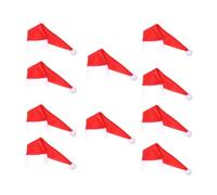 HOODANCOS 10pcs Christmas Wine Bottle Covers Hat Shape Decorative Sealer Caps for Sparkling Wine Cava Holiday Party Table Decoration