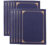 HOODANCOS 10Pcs Diploma Holder Certificate Covers with Foil Border, Letter Size Protective Presentation Folder for Awards and Certificates, Decorative Blank Paper Envelope for Office and