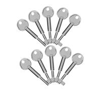 HOODANCOS 10pcs Emergency Stop Button Reset Keys Alloy Reset Tool for Fire Alarm Manual Call Points Replacement for Home and Shop Push Button Switches with Easy Carry Perforated Design