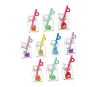 HOODANCOS 10Pcs Fruit Tea Charm Pendants for DIY Jewelry Making Mini Resin Drink Cup Charms with Mixed Fruit Design Creative Craft Accessories for Bracelets Necklaces and