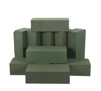HOODANCOS 10pcs Green Floral Craft Foam Bricks for Fresh Flower Arranging with High Water Retention Stable Support and Sustainable Plant-based Material for Weddings DIY Bouquets and Home