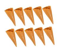 HOODANCOS 10pcs Mini Ice Cream Cone Charms DIY Crafting Accessories for Phone Case Decoration Tiny Ice Cream Cone Adornments for Handmade Jewelry Hair Accessories and Creative Projects