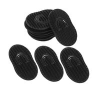HOODANCOS 10pcs Mini Silicone Scalp Massager Brush for Men Portable Pocket Palm Comb for Travel Gentle Dandruff Removal Soft Non-irritating Bristles Easy Self-Cleaning Hair Shampoo Comb