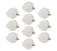 HOODANCOS 10pcs Mini White Tooth Resin Pendants for DIY Jewelry Making, Necklace and Earring Charms, Dentist Novelty Craft Supplies for Bracelets and Accessories