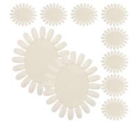 HOODANCOS 10pcs Oval Plastic Nail Sample Wheel for Nail Technicians Color Display Palette Smooth Surface Easy to Clean Showcases Popular Shades for Salon and Front Desk Displays