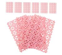HOODANCOS 10pcs Plastic Rabbit Cage Mat with Heart Design Leakproof Foot Pads for Bunny Dog Cat Cages and Easy to Install Pet Flooring Liners for Rabbits and Small Animals