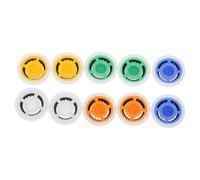 HOODANCOS 10pcs Plastic Shower Flow Reducer G1/2 with 1.3-2.6 Gpm Flow Control Valve for Bathroom Faucet and Hoses, Reducing Splashing and Resists Deformation, for Rentals and Hotels