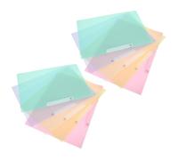 HOODANCOS 10pcs Portable File Organizer with Swing Clip Foldable Plastic Report Covers for Office and School Lightweight Document Folder for Secure Presentation and Paperwork Management