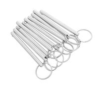 HOODANCOS 10Pcs Quick Release Carbon Steel Round Hitch Pin with Ring, Heavy Duty Tow Hitch Locking Pin for Trailer, Boat, Lawn Mower and Marine Hardware Use